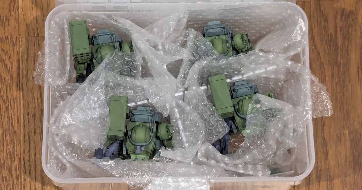 1/35 ボトムズキット 収納方法